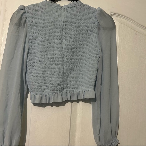 Aritzia Wilfred Tempest Blouse in Snowmelt Blue XS - Picture 8 of 13